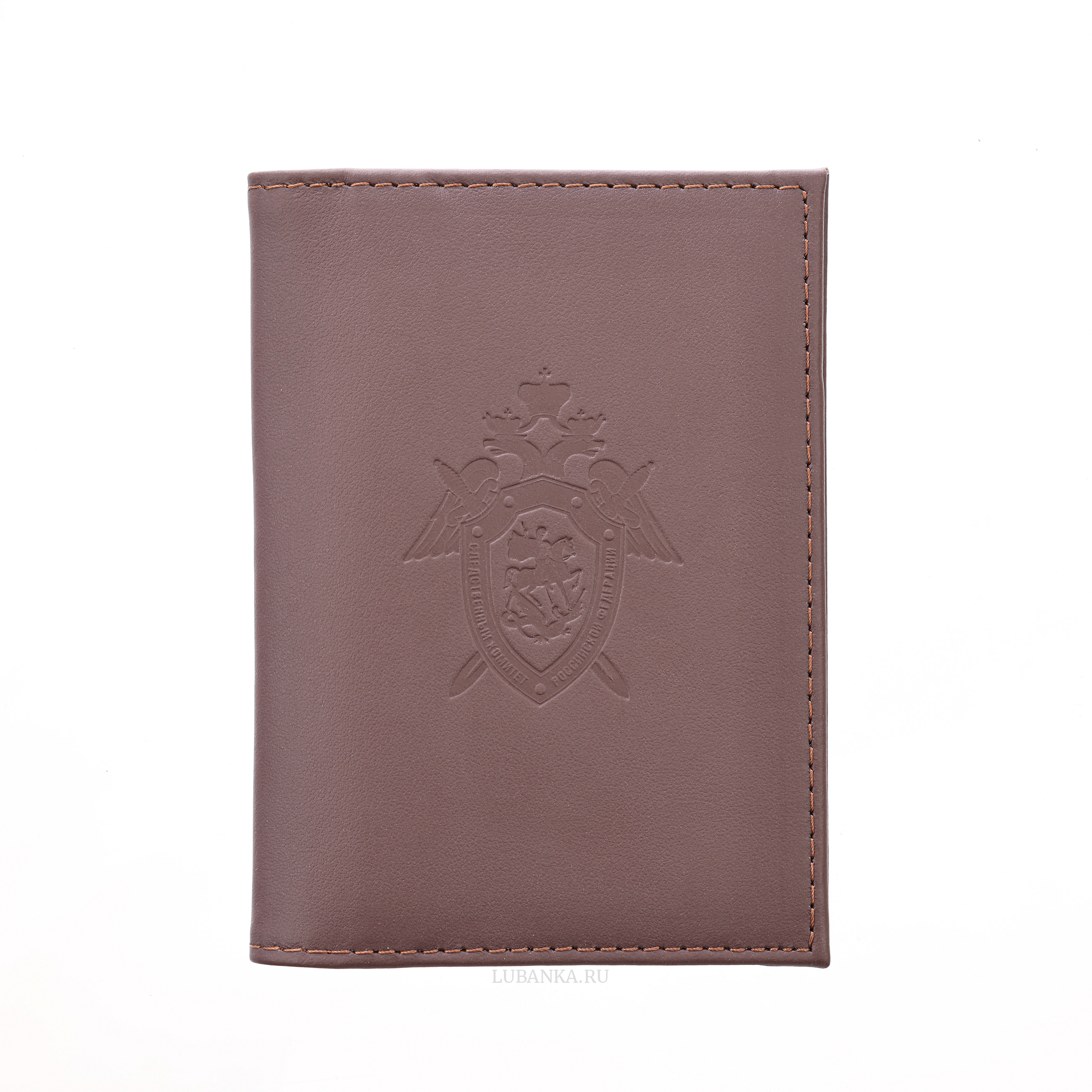 Обложка для автодокументов СКР с жетоном коричневая