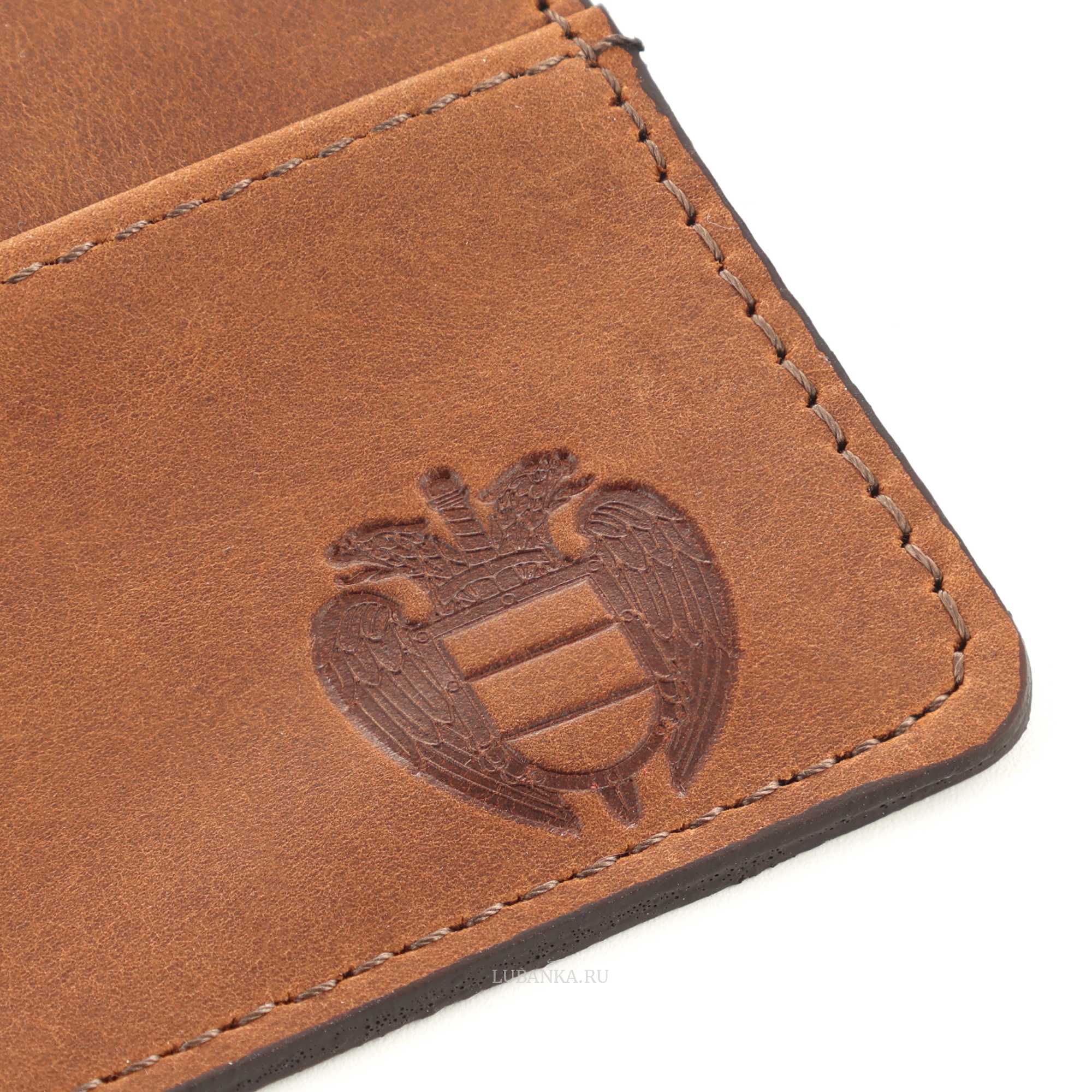 Картхолдер двухсторонний ФСО светло коричневый