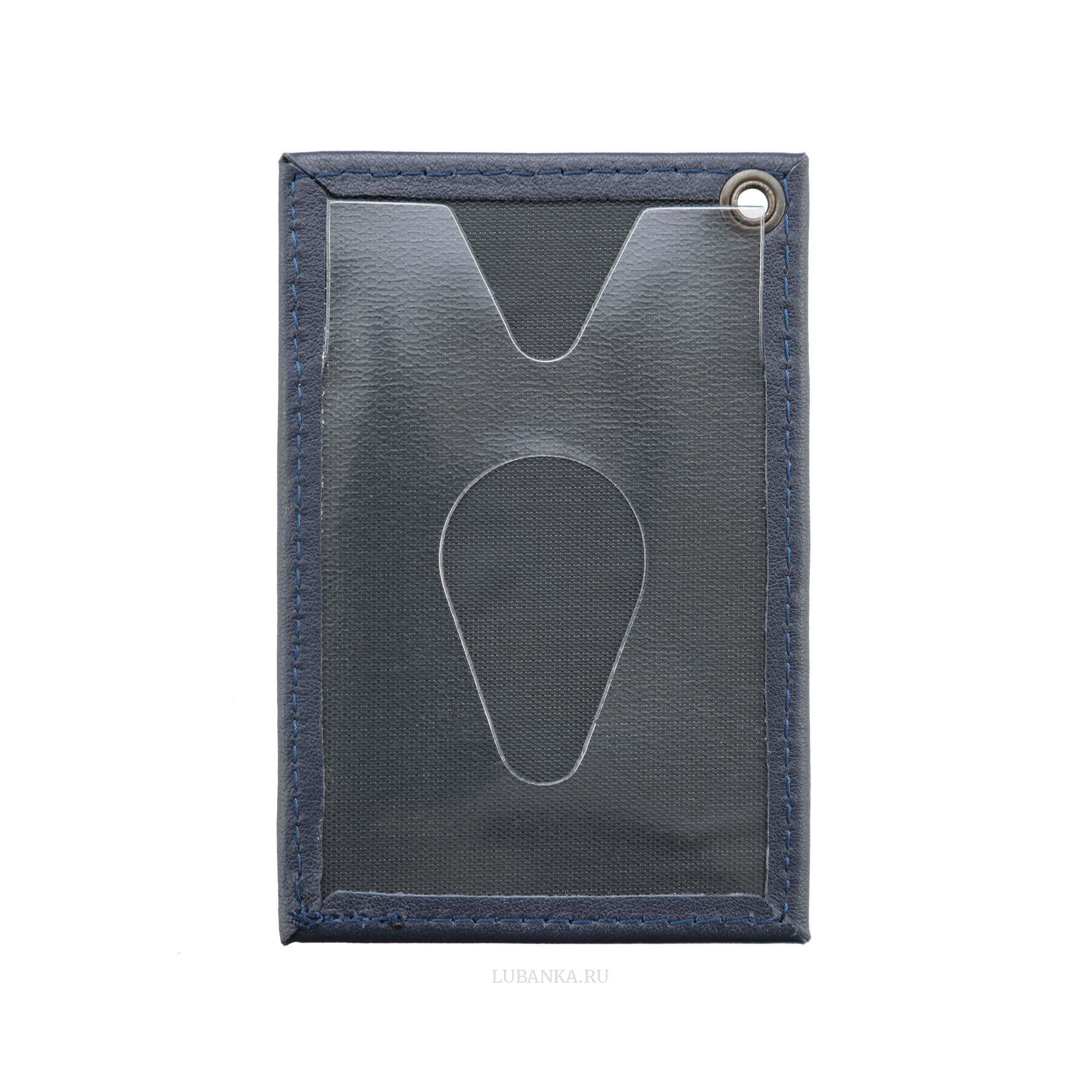 Картхолдер односторонний без символики темно синий