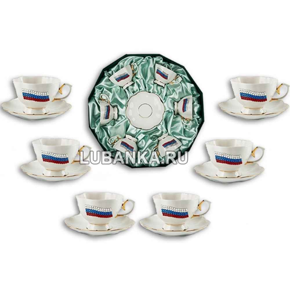 Сервиз столовый на 6 персон при 12 предметах «Триколор»