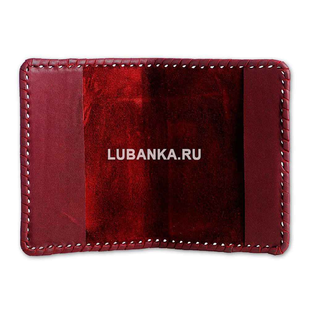 Обложка для паспорта «ФСБ»,  бордовая