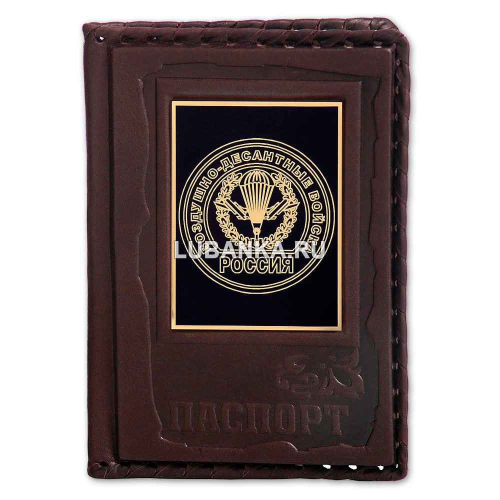 Обложка для паспорта «Воздушно-Десантные войска», бордовая