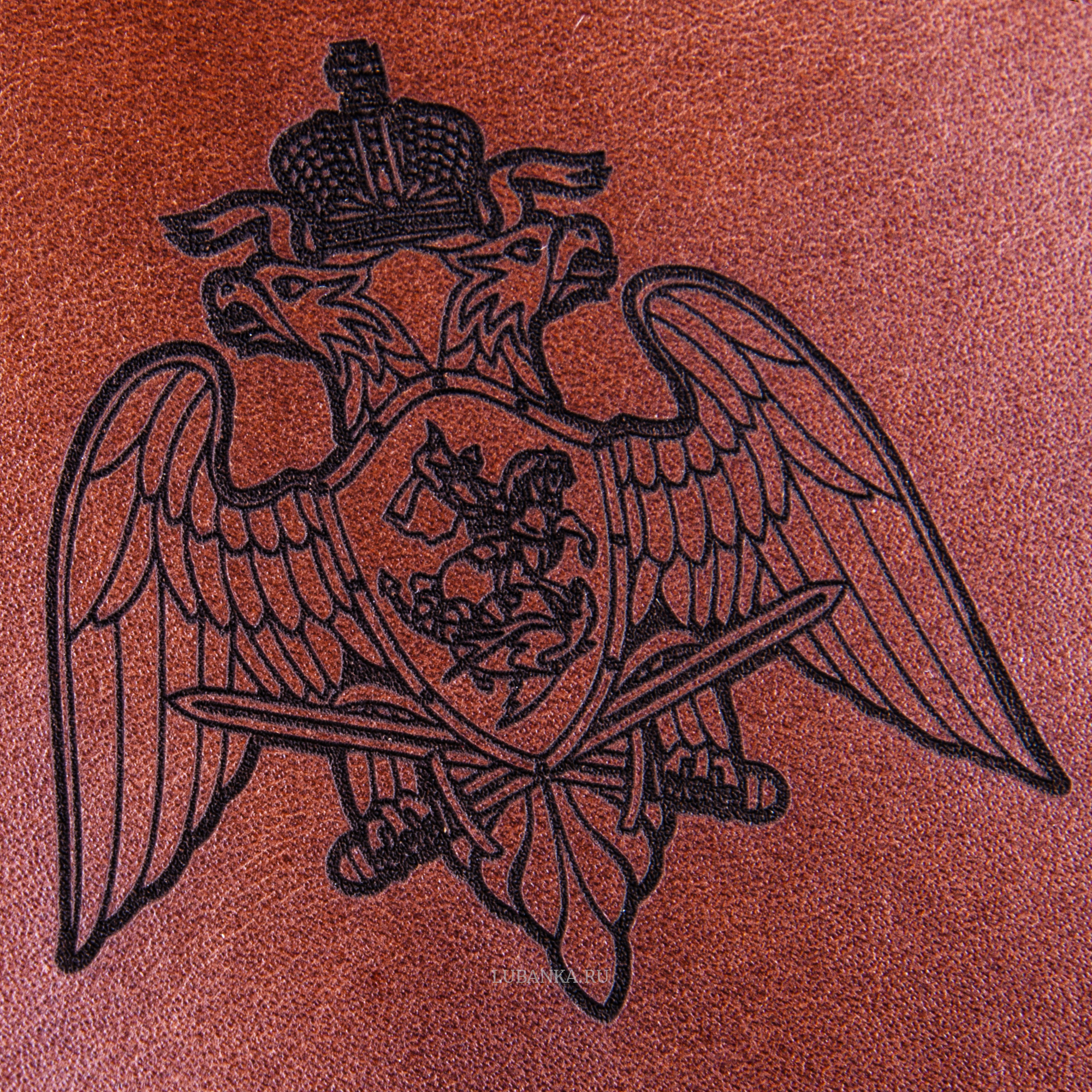 Обложка для паспорта Рос гвардия коричневая