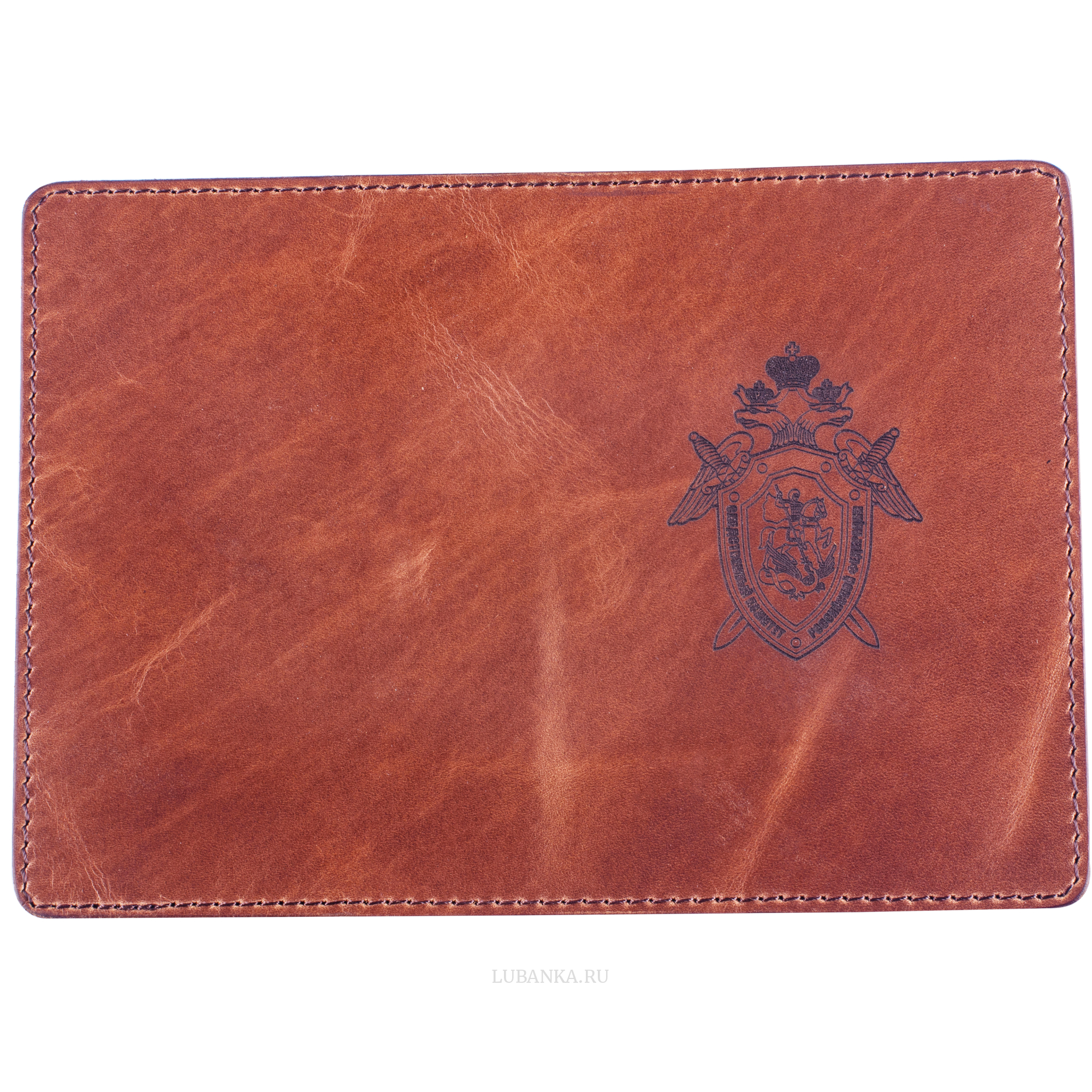 Обложка для паспорта СКР коричневая