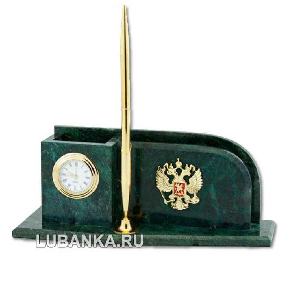 Настольный набор для руководителя «Герб» из камня