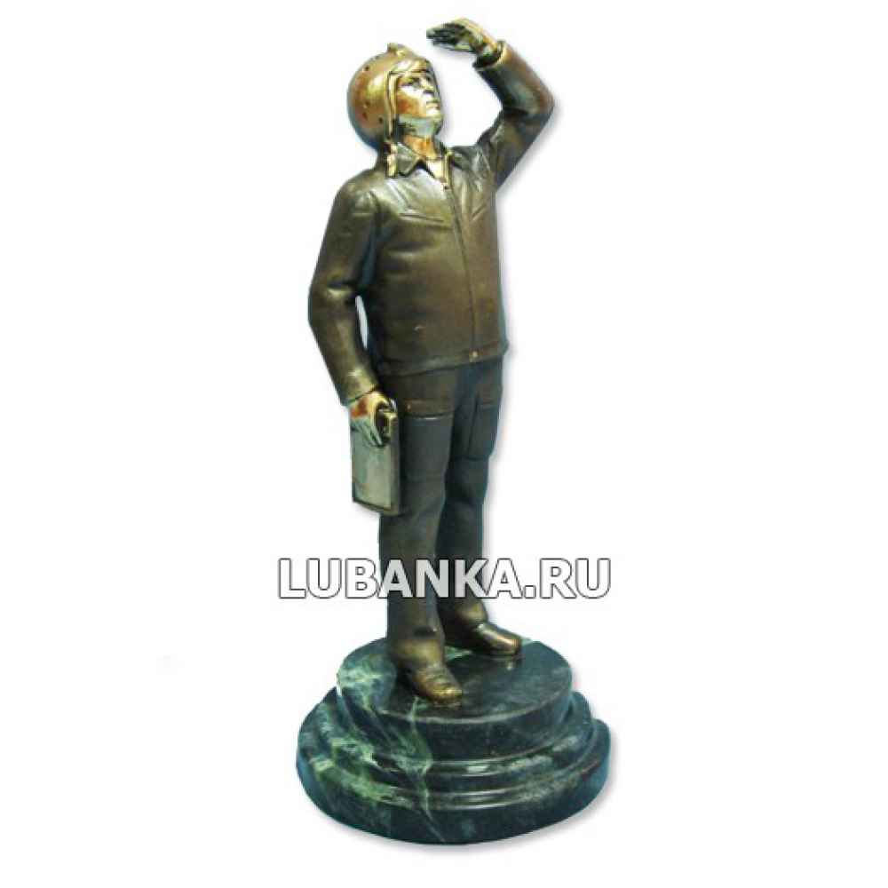 Бронзовая статуэтка Авиатор